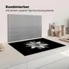 KitchenYeah® Kryt varnej dosky Kvetina na čiernom pozadí - Náhľad obrázku produktu 3