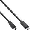 Cavo InLine® USB 2.0, da spina USB-C a spina Mini-B, nero, Anteprima dell’immagine prodotto 1
