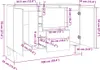 Kredens biały wysoki połysk 103,5x35x70 cm materiał Podgląd zdjęcia produktu 7