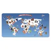 MuchoWow® Mauspad Mousepad Weltkarte Kinder - Tiere - Erde Produktbild-Vorschau 1