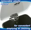 Close-up of the inside of a trash can lid and bin, showing the removable bucket and hinge mechanism. Produktbild-Vorschau