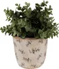 Clayre & Eef Blumentopf Ø 13x12 cm Beige Blau Keramik Produktbild-Vorschau 2