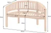 Massive Gartenbank EMPIRE TEAK 120cm natur Teakholz Produktbild-Vorschau 7