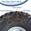 22x11.00-8 Užitkové pneumatiky pre ATV P334 Kolesá 4 Náhľad obrázku produktu 5