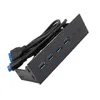 USB 3.0-Frontpanel-Hub, 5,25 Zoll, 4 Anschlüsse, 5 Gbit/s, Produktbild-Vorschau 4