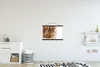 MuchoWow® Textilposter Leopard - Pelz - Weiß 60x40 cm mit Produktbild-Vorschau 2