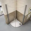 Runddusche 90x90x195cm Drehtür Dusche Viertelkreis Produktbild-Vorschau 4