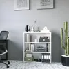 KOMTO Bücherregal 80 cm breit, weiß, Bücherregal mit 3 Produktbild-Vorschau 3