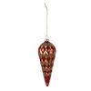 Guaina natalizia Clayre & Eef Ø 6x16 cm in vetro color oro Anteprima dell’immagine prodotto 2