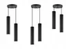 Three black pendant lights are displayed against a white background. Náhled obrázku produktu