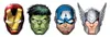 Masques en papier découpé Mighty Avengers Voir les images du produit 2