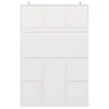 A front view of a white cabinet with paneled sections. Anteprima dell’immagine prodotto