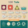 Olvy Magnetische Bausteine 100 Teile – Magnetische Produktbild-Vorschau 2