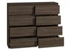 A chest of drawers with eight drawers, some of which are partially open. Produktbild-Vorschau