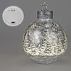 Deko-Kugel Silber- Frosty 35cm mit LED Licht Timer Produktbild-Vorschau 9