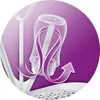 Illustration of airflow around a baby bottle on a drying rack. Produktbild-Vorschau