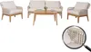Gartengarnitur HWC-H56b, Lounge-Set Gartenlounge Sofa Produktbild-Vorschau 1