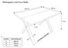 Esstisch Dua | 140 x 80 cm | Holz-Optik mit Baumkante in Produktbild-Vorschau 2