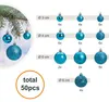 Set di 50 palline di plastica per albero di Natale, colore Anteprima dell’immagine prodotto 2
