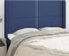 vidaXL Kopfteil mit Ohren Blau 147x16x118/128 cm Stoff - Produktbild-Vorschau 1