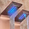 Linuode LED-Licht Duscharmatur Badezimmer SPA Massage Jet Produktbild-Vorschau 5