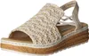 Rieker Damen Keil-Sandaletten Beige Voir les images du produit 21
