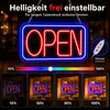 LED Neon Open Schild 42 x 23 cm mit Ein/Aus-Schalter, 12V Produktbild-Vorschau 5