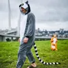 Onesie Kigurumi Pigiama Costume travestimento Lemur XL: Anteprima dell’immagine prodotto 7