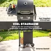 Outsunny Gasgrill 5,4 KW 2 Brenner BBQ Grillwagen inkl Produktbild-Vorschau 7