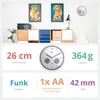 Mebus 52826 blanc horloge murale radiocommandée Voir les images du produit 14