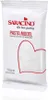 A white flowpack bag of Saracino Pasta Modeler, a sugar paste for modeling, with a red heart outline on the front. Produktbild-Vorschau