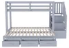 Patrová postel 90 x 200 cm s výsuvným lůžkem 90/180 x 190 Náhled obrázku produktu 13