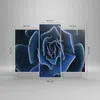 Bild auf Leinwand - Leinwandbild - 3 Teile - Blau Kaktus Produktbild-Vorschau 3