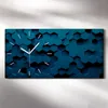 Küchenuhr Bürouhr Leinwand Uhr Geräuschlos 60x30 Abstrakte Produktbild-Vorschau 2