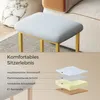 Mondeer Schminktisch-Hocker mit Metallrahmen & Technikstoff Produktbild-Vorschau 4