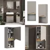 Vicco Badschrank Marelle, 30 x 67 cm mit Tür und offenem Produktbild-Vorschau 8