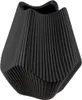 Gilde Vase, "Lamellen", Keramik, schwarz, VE 2, L. 15 cm, Voir les images du produit 4