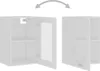 vidaXL Wisząca szklana szafka biała 40x31x60 cm materiał Podgląd zdjęcia produktu 6