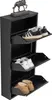 Furni24 Metall Schuhschrank Schwarz schmal – Schuhkipper Produktbild-Vorschau 10