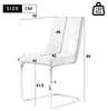 Flieks Freischwinger 4er Set, Esszimmerstühle mit Silberen Produktbild-Vorschau 7