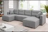 Couchgarnitur Ecksofa Sofa Sofagarnitur Clara U Produktbild-Vorschau 1