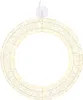 A lit decorative wreath hanging from a ceiling mount. Produktbild-Vorschau