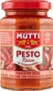 A glass jar of Mutti Pesto Rosso di Pomodoro. Podgląd zdjęcia produktu