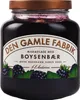 A jar of boysenberry jam with a label showing the brand, product name, and illustrations of boysenberries. Produktbild-Vorschau