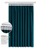 Vorhang Petrol Kräuselband Verdunkelung 140x245 cm Samt Produktbild-Vorschau 3