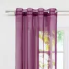 Gardinen Vorhänge Voile Gardine Transparent Dekoschal Uni Produktbild-Vorschau 3