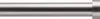 A close-up, side view of a silver telescopic curtain rod against a white background. Produktbild-Vorschau