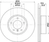 2x HELLA 8DD 355 128-921 Bremsscheibe Vorderachse Produktbild-Vorschau 4