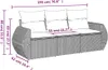 A diagram of a sofa with dimensions indicated by lines and text. Náhled obrázku produktu