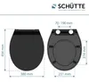 SCHÜTTE Duroplast SLIM WC Sitz mit Absenkautomatik Schwarz, Produktbild-Vorschau 7